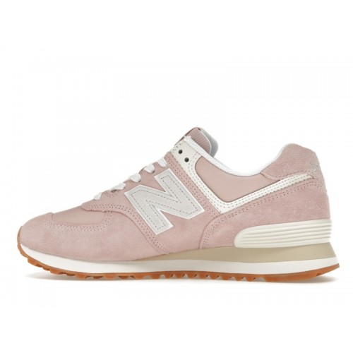 Кроссы New Balance 574 Ligt Pink Angora (W) - женская сетка размеров