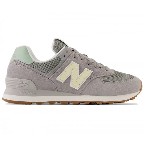 Кроссы New Balance 574 Slate Grey Dawn Glow (W) - женская сетка размеров