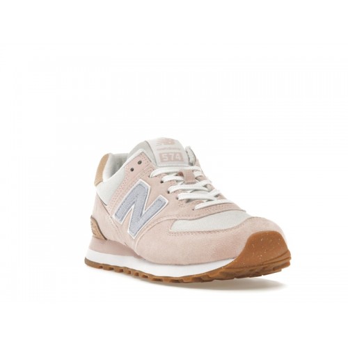 Кроссы New Balance 574 Pink Blue Orange (W) - женская сетка размеров