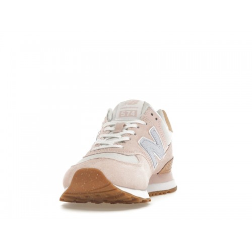 Кроссы New Balance 574 Pink Blue Orange (W) - женская сетка размеров