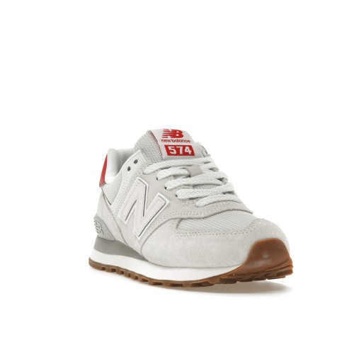 Кроссы New Balance 574 Reflection Washed Pink True Red (W) - женская сетка размеров