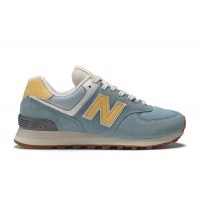 Женские кроссовки New Balance 574 Light Slate Wheat Field (W)