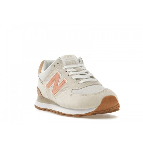 Кроссы New Balance 574 Calm Taupe Nimbus Cloud (W) - женская сетка размеров