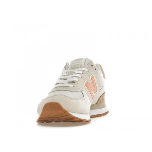 Кроссы New Balance 574 Calm Taupe Nimbus Cloud (W) - женская сетка размеров