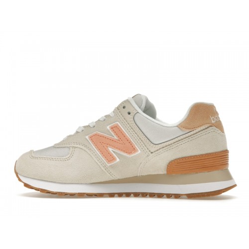 Кроссы New Balance 574 Calm Taupe Nimbus Cloud (W) - женская сетка размеров