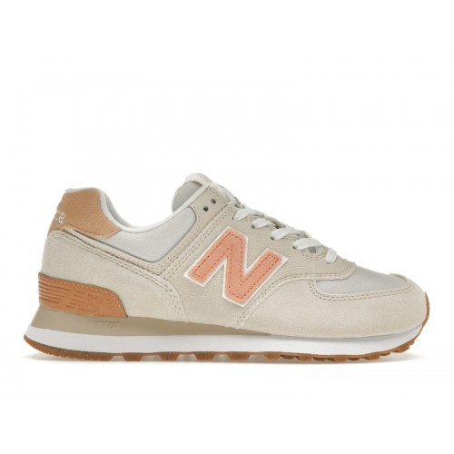 Кроссы New Balance 574 Calm Taupe Nimbus Cloud (W) - женская сетка размеров