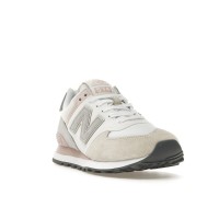 Женские кроссовки New Balance 574 Beige White Pink Sand (W)