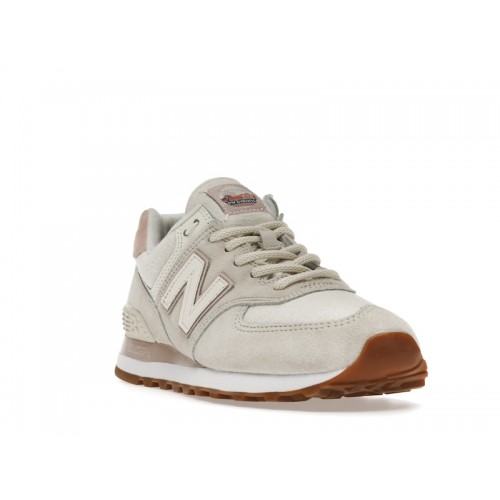 Кроссы New Balance 574 Off White (W) - женская сетка размеров