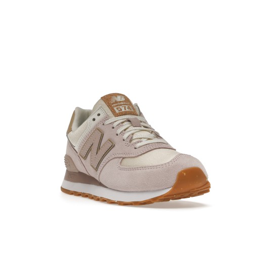 Кроссы New Balance 574 Space Pink Angora (W) - женская сетка размеров