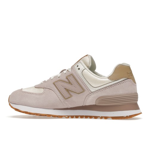 Кроссы New Balance 574 Space Pink Angora (W) - женская сетка размеров