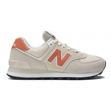 Женские кроссовки New Balance 574 Calm Taupe Orange (W)