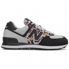 Женские кроссовки New Balance 574 White Black Camo (W)