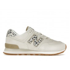 Женские кроссовки New Balance 574 Sea Salt Leopard Gum (W)