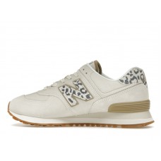 Женские кроссовки New Balance 574 Sea Salt Leopard Gum (W)