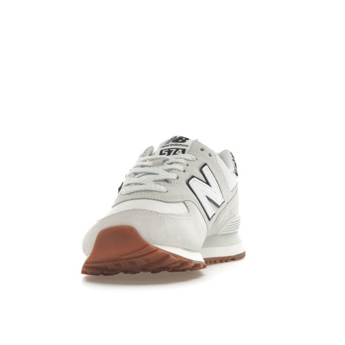 Кроссы New Balance 574 Reflection White Leopard (W) - женская сетка размеров