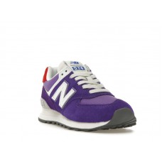 Женские кроссовки New Balance 574 Purple White Red (W)