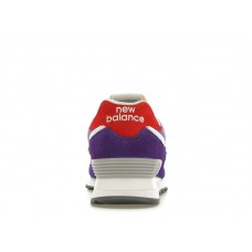 Женские кроссовки New Balance 574 Purple White Red (W)