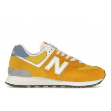 Женские кроссовки New Balance 574 Yellow Light Blue (W)