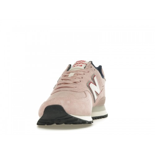 Кроссы New Balance 574 Pink Grey (W) - женская сетка размеров