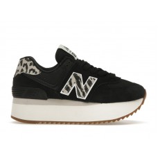 Женские кроссовки New Balance 574 Plus Black Animal Print (W)