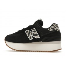 Женские кроссовки New Balance 574 Plus Black Animal Print (W)