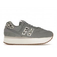 Женские кроссовки New Balance 574 Plus Shadow Grey Leopard Print (W)