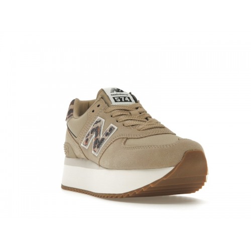 Кроссы New Balance 574 Plus Incense Animal Print (W) - женская сетка размеров