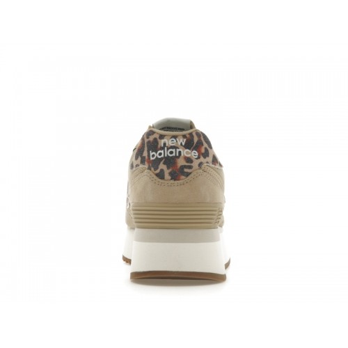 Кроссы New Balance 574 Plus Incense Animal Print (W) - женская сетка размеров