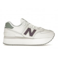 Женские кроссовки New Balance 574 White Nori Pink (W)