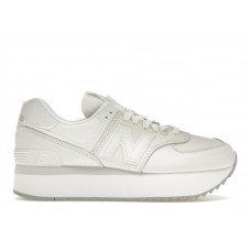 Женские кроссовки New Balance 574 Plus White Grey Matter (W)