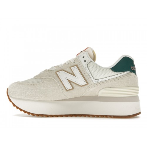 Кроссы New Balance 574 Plus Turtledove Vintage Teal (W) - женская сетка размеров