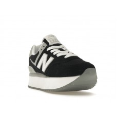 Женские кроссовки New Balance 574 Plus Black Grey (W)