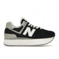 Женские кроссовки New Balance 574 Plus Black Grey (W)