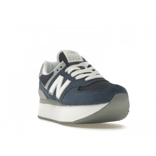 Кроссы New Balance 574 Plus Vintage Indigo (W) - женская сетка размеров