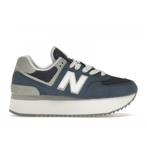 Кроссы New Balance 574 Plus Vintage Indigo (W) - женская сетка размеров