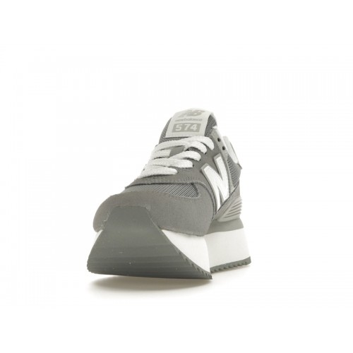 Кроссы New Balance 574 Plus Shadow Grey (W) - женская сетка размеров