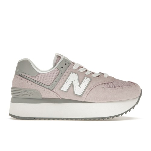 Кроссы New Balance 574 Plus Stone Pink (W) - женская сетка размеров