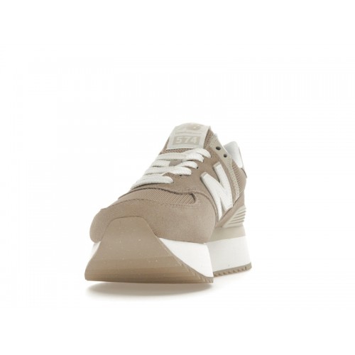Кроссы New Balance 574 Plus Vanilla (W) - женская сетка размеров