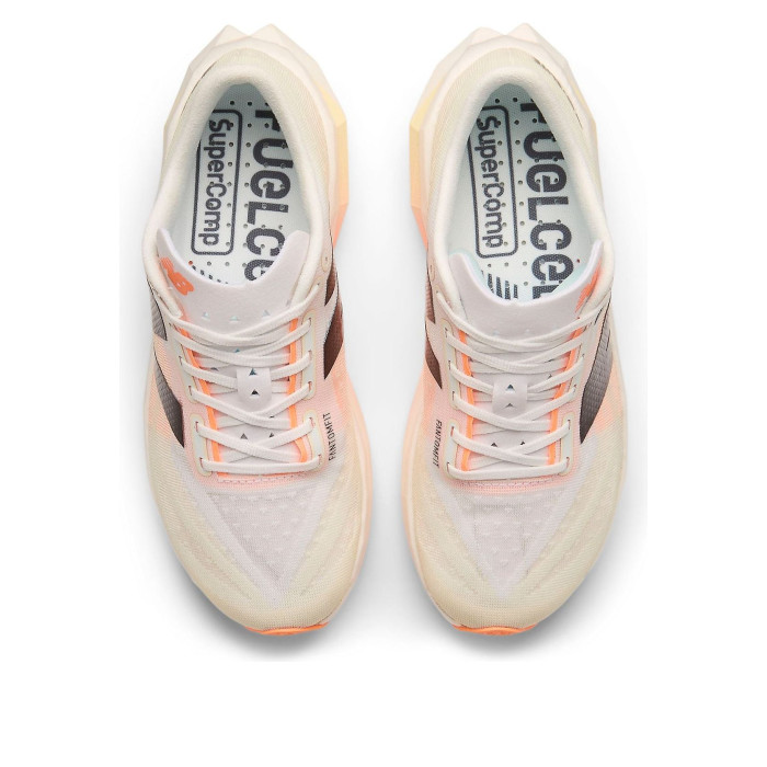 New Balance FuelCell SuperComp Elite v4 White Angora Hot Mango (W) - женская сетка размеров New Balance FuelCell SuperComp Elite v4 White Angora Hot Mango (W) - женская сетка размеров