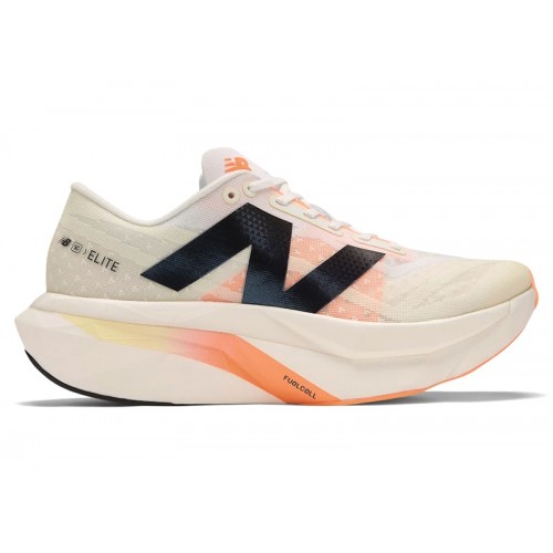 Кроссы New Balance FuelCell SuperComp Elite v4 White Angora Hot Mango (W) - женская сетка размеров
