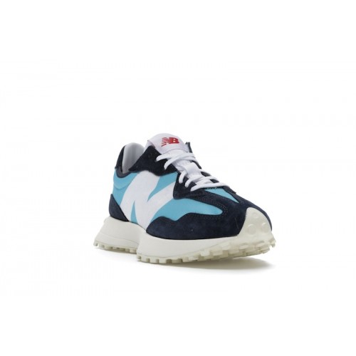 Кроссы New Balance 327 Navy White (W) - женская сетка размеров