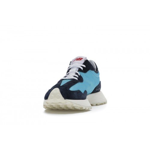 Кроссы New Balance 327 Navy White (W) - женская сетка размеров