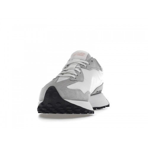 Кроссы New Balance 327 White Rain Cloud Pink Haze (W) - женская сетка размеров