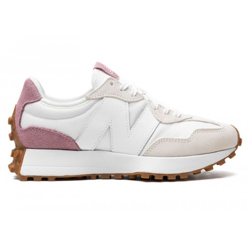Кроссы New Balance 327 White Pink (W) - женская сетка размеров