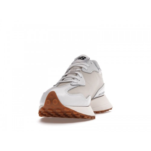 Кроссы New Balance 327 White Moonbeam Gum (W) - женская сетка размеров