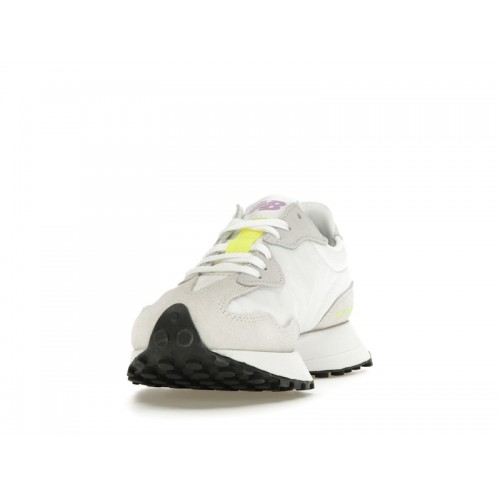 Кроссы New Balance 327 Grey White Reflection Yellow (W) - женская сетка размеров