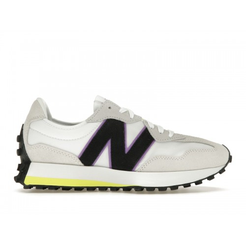 Кроссы New Balance 327 Grey White Reflection Yellow (W) - женская сетка размеров