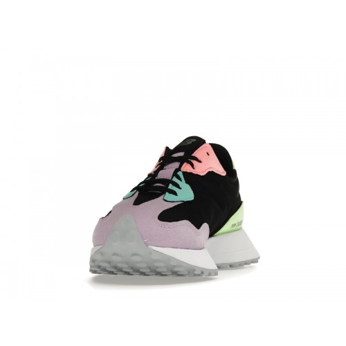 Кроссы New Balance 327 Black Dark Violet (W) - женская сетка размеров