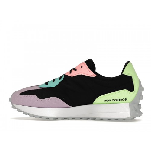 Кроссы New Balance 327 Black Dark Violet (W) - женская сетка размеров