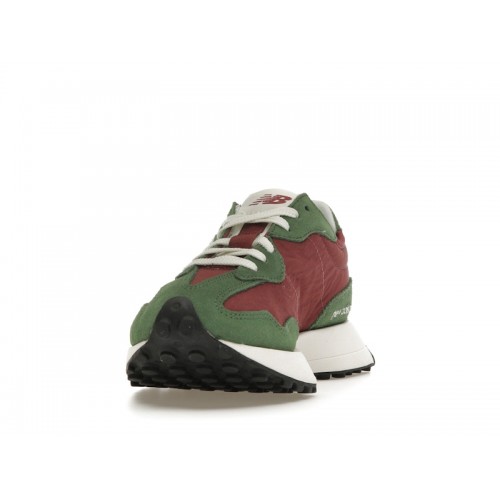 Кроссы New Balance 327 Dark Green Red - мужская сетка размеров